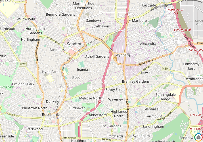 Map location of Atholhurst